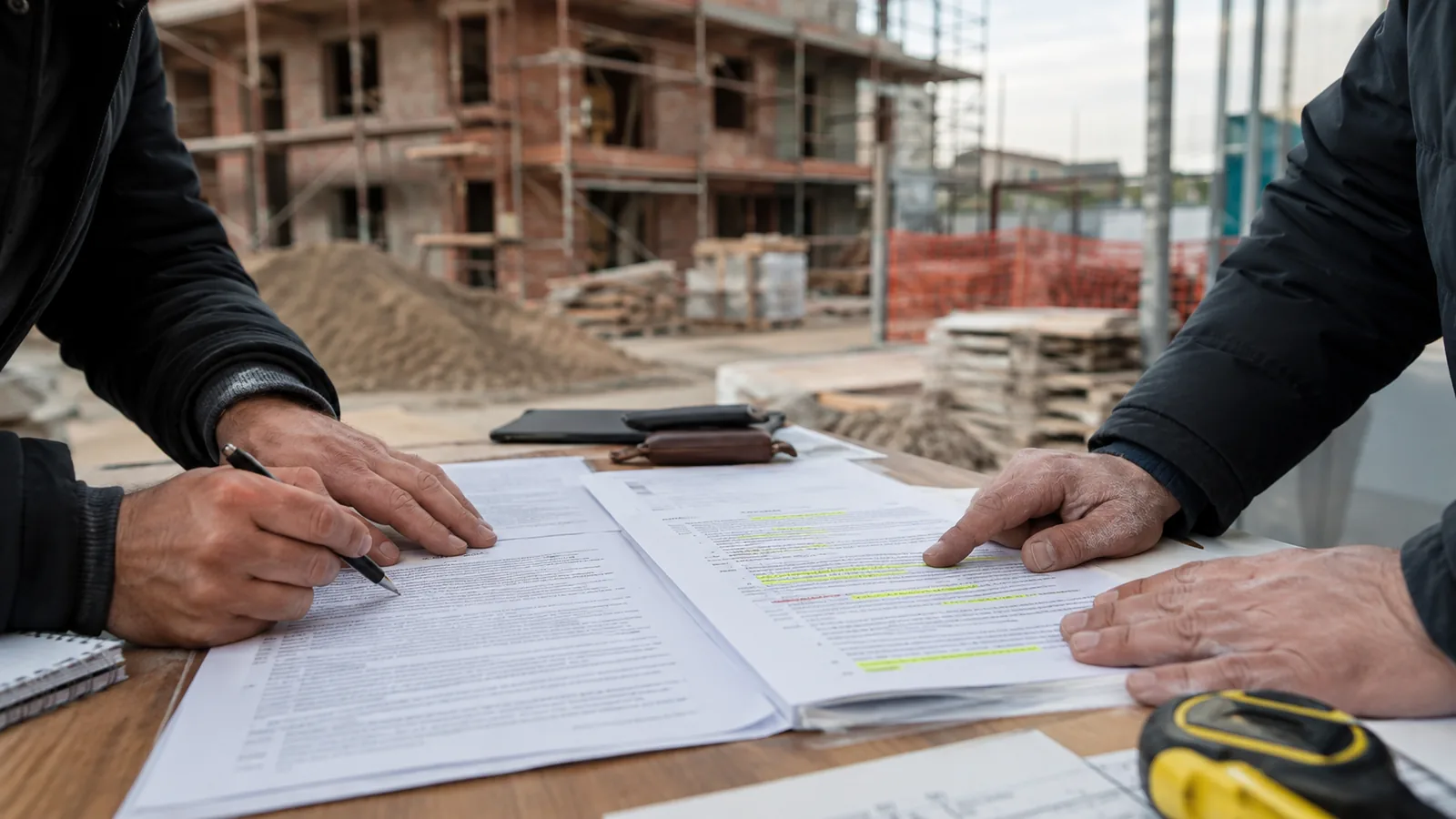 Due contratti a confronto, uno generico e uno con le clausole di tutela evidenziate