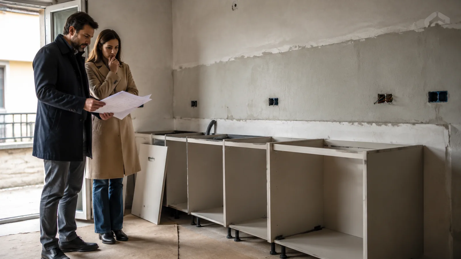 Cucina appena consegnata con basi che non entrano nel vano murario