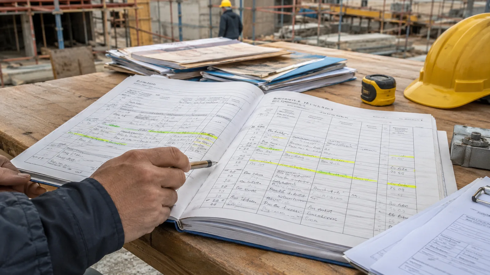 Registro dei SAL con le trattenute evidenziate cantiere per cantiere